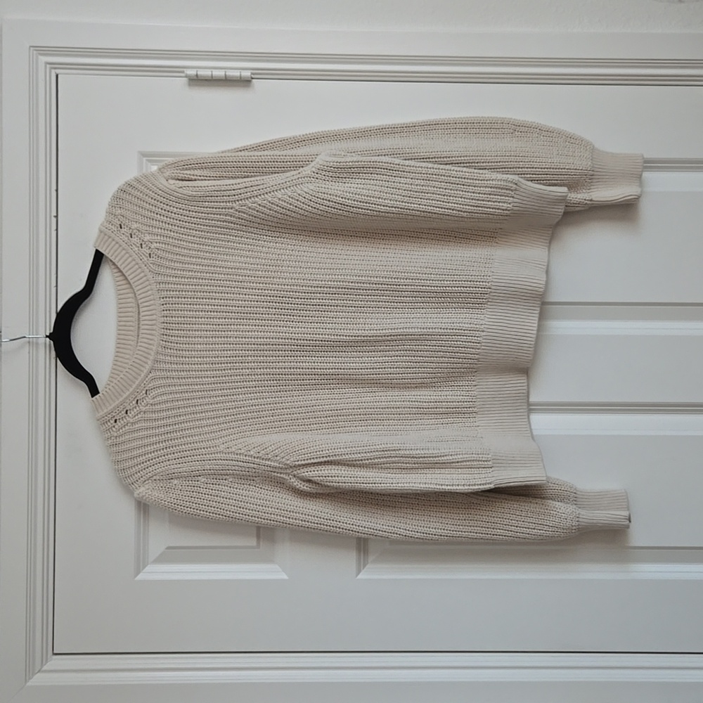 GAP Cream Crew Neck Sweater